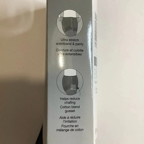 2/$30 SECRET Black Supreme Comfort Suede Opaque Tights Size 1+ - Picture 5 of 10